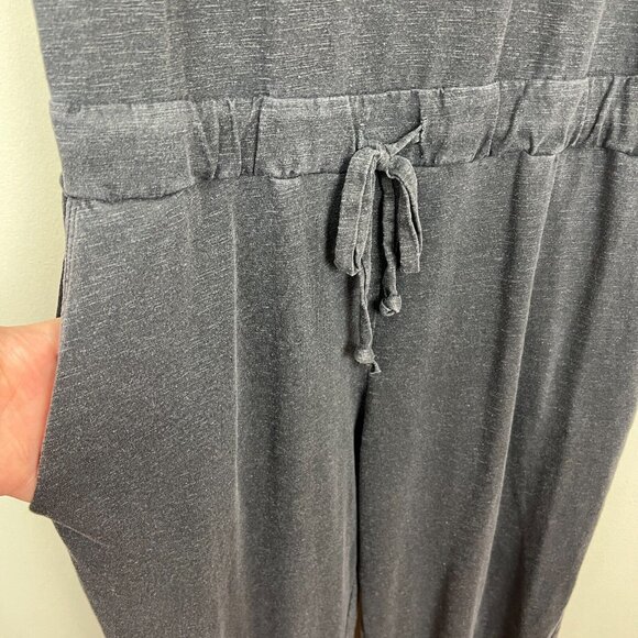 Sundry 2 Jumpsuit Womens Medium Gray Jogger Sleeveless Drawstring Casual Lounge‎ - Picture 7 of 13